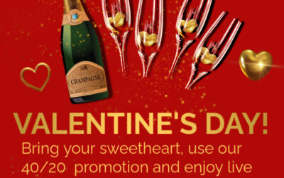 VALENTINES DAY SWEET DEAL! LIVE MUSIC AND 40/20 PROMOTION!