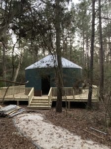 Yurt at two creeks crossing resort