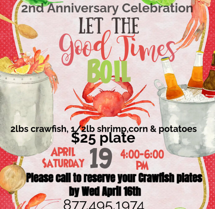 April: Our Second Anniversary & Easter Events